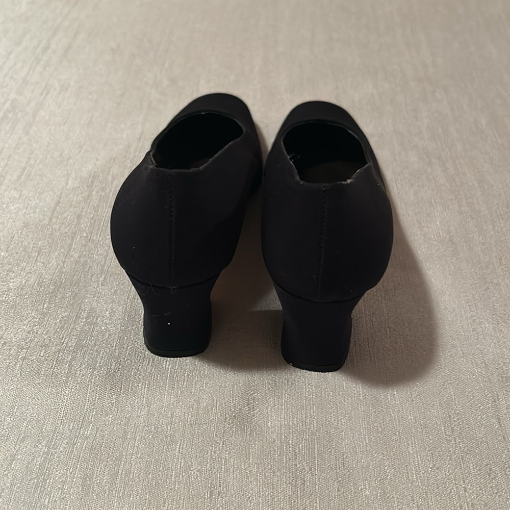 Nima Square Toed Suede Block Heels - Picture 6 of 7